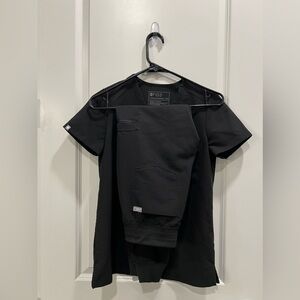 Figs Scrub Set Black XXS